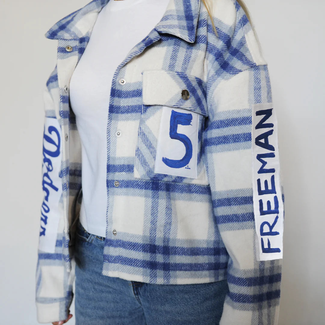 LA Dodgers Chelsea Freeman World Series Player Flannel